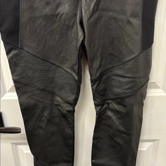 Athleta Black Leather Leggings - Picture 3 of 8